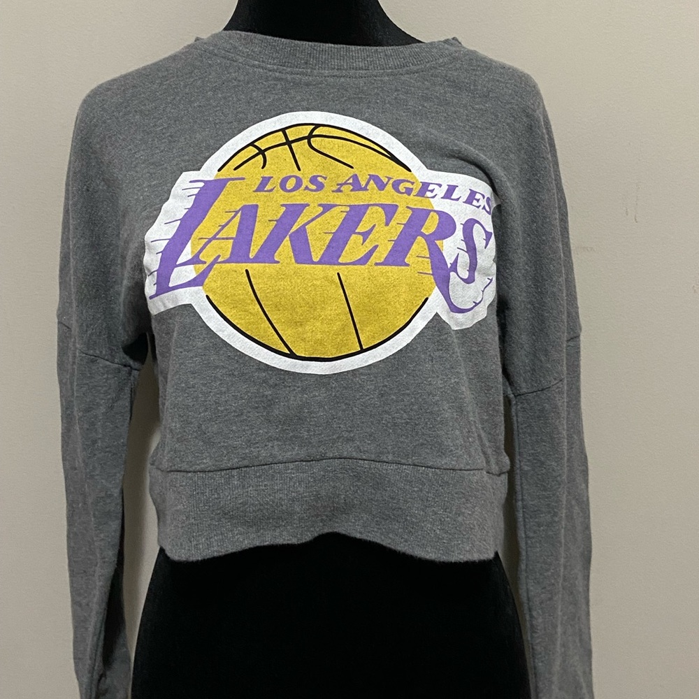 Lakers small crop top hoodie